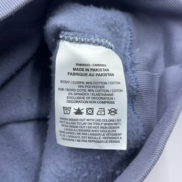 Nike Men's Sweatshirt Solo Swoosh Fleece Crewneck Blue - Size XL - Picture 6 of 9